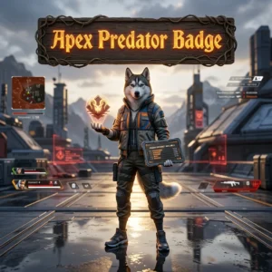 Promotional image for Apex Predator Badge Boost in Apex Legends, representing a service focused on the Apex Predator badge.
