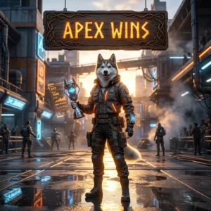 Promotional image representing the Apex Wins Boost service for players in Apex Legends.