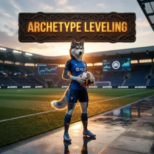 Promotional image for the Archetype Leveling Boost service in EA SPORTS FC 27.
