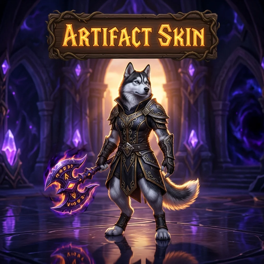 Promotional image representing the Artifact Skin Boost service for WoW Midnight.