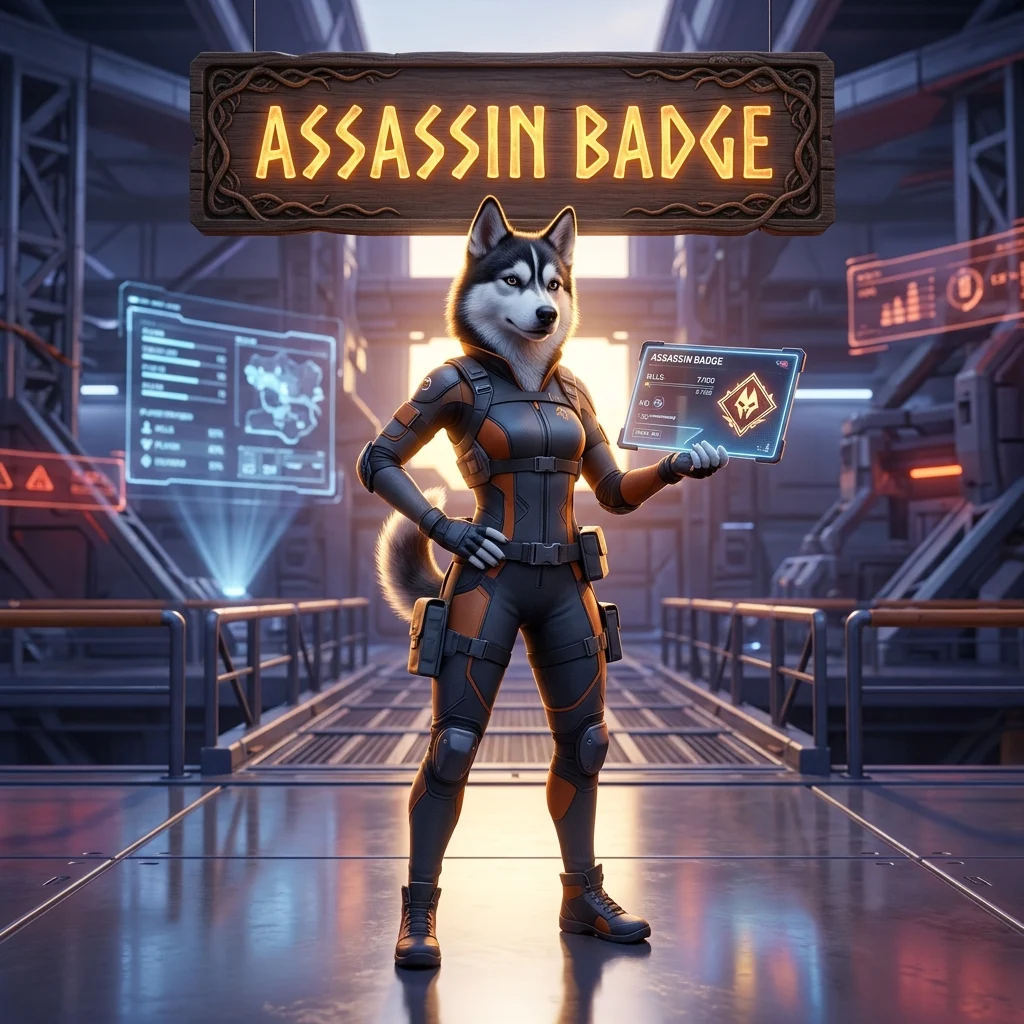 Promotional image for Assassin Badge Boost in Apex Legends, a service focused on the Assassin badge