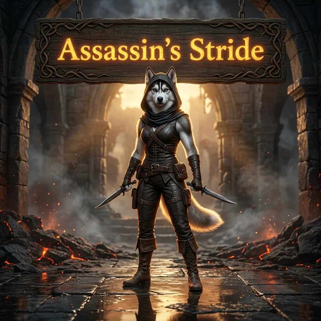 Promotional image representing the Assassin’s Stride Boost in Diablo 4 service.