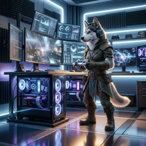 Digitale spelkuns wat die optimalisering van prestasie in WoW Forever voorstel, sonder leesbare teks of sigbare tekens.