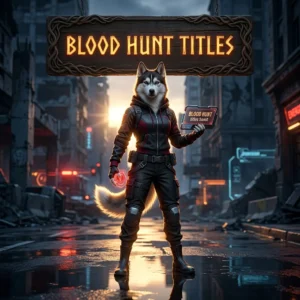 Promotional image for Blood Hunt Titles Boost in Marvel Rivals, a service focused on boosting titles in the game.