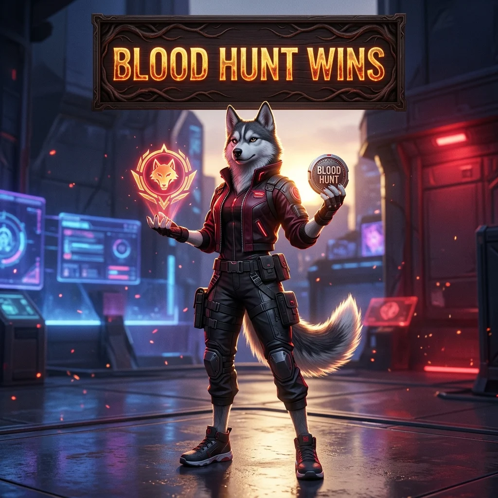 Promotional image for a Blood Hunt wins boost service in Marvel Rivals.