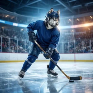 Ilustracja związana z godzinowym boostingiem w NHL, przedstawiająca ogólną oprawę usługi dla graczy.