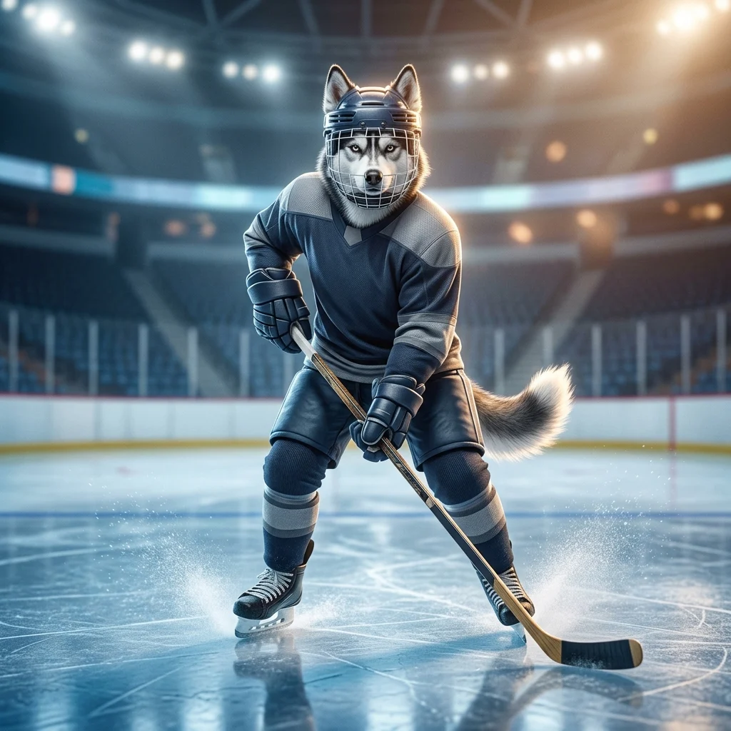 Illustration av en ishockeyrelaterad spelsituation som representerar boostning per timme i NHL.