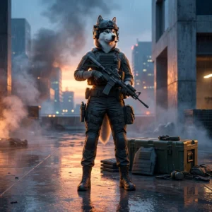 Ilustrační herní grafika spojená se službami boostingu pro Call of Duty: Warzone, bez textu a viditelných označení.