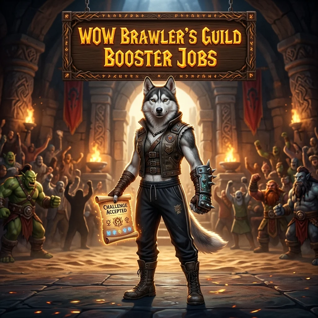 Promotional image representing the Brawler’s Guild Boost in WoW service