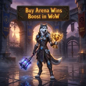 Promotional image for Buy Arena Wins Boost in WoW, a World of Warcraft service focused on obtaining arena wins.