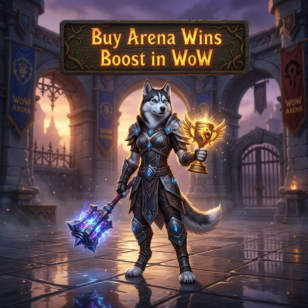 Promotional image for Buy Arena Wins Boost in WoW, a World of Warcraft service focused on obtaining arena wins.