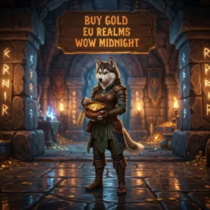 Promotional image representing Buy Gold EU Realms WoW Midnight for World of Warcraft: Midnight players on EU realms.