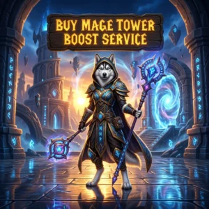 Promotional image representing Buy Mage Tower Boost Service for customers seeking a Mage Tower boost service.