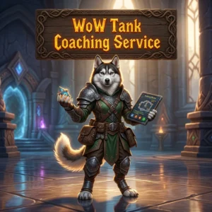 Promotional image for the Buy Tank Coaching Service in WoW, representing coaching support for players seeking tank-focused guidance.