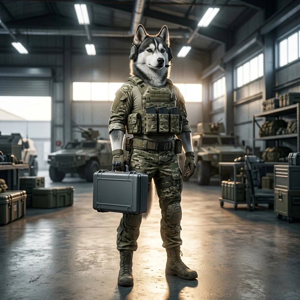 Kynningarmynd fyrir Byrjunarpakka í Wardogs með myndrænni framsetningu úr leikjaheiminum, án sýnilegs texta.