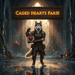 Promotional image for Caged Hearts Farm Boost in Diablo 4, a service focused on farming Caged Hearts
