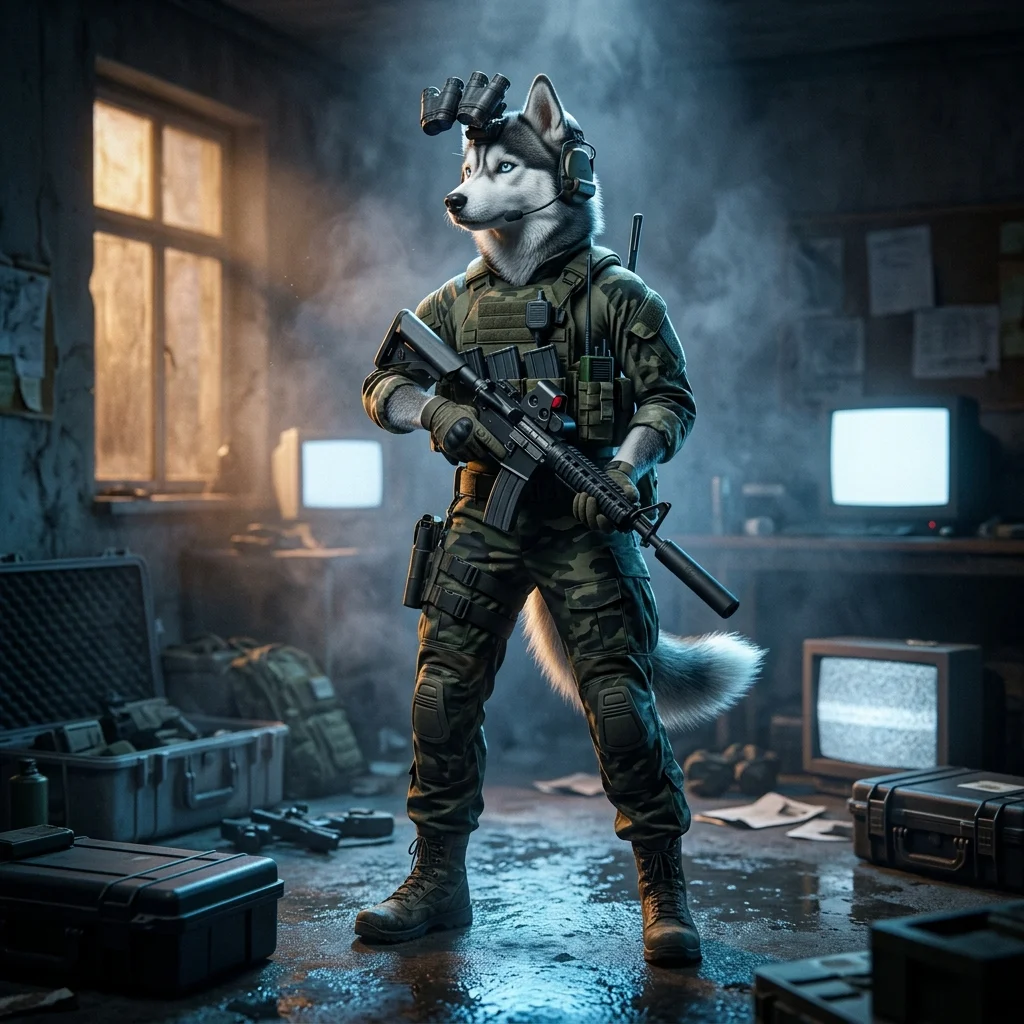 Stämningsfullt spelmotiv för Call of Duty Black Ops 6 med en dramatisk och actionbetonad visuell känsla.