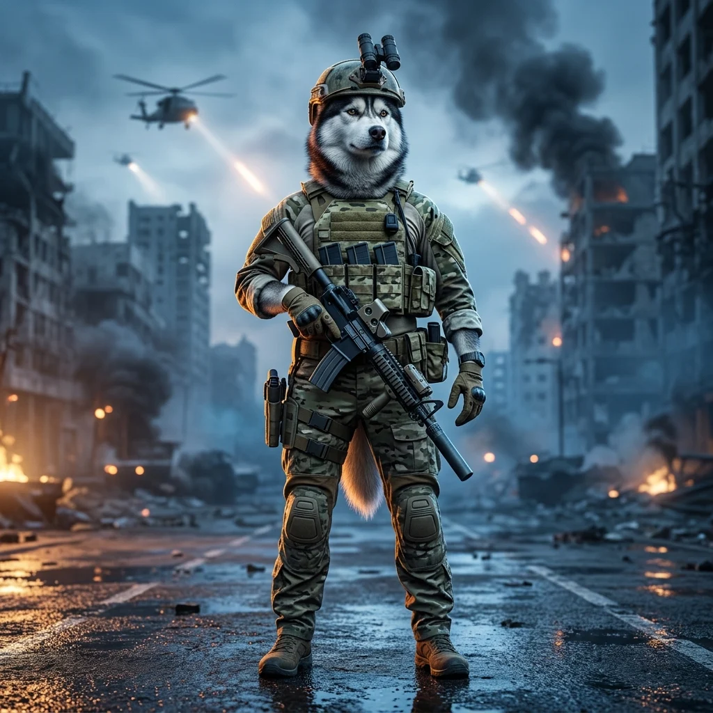 Kynningarmynd tengd Call of Duty: Warzone og styrkingarþjónustu fyrir leikinn, án læsilegs texta eða skiltis.
