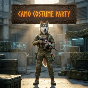 Promotional image for the Camo Costume Party Boost in Call of Duty Black Ops 7.