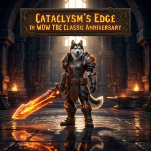 Promotional image for Cataclysm’s Edge Boost in WoW TBC Classic Anniversary service in World of Warcraft TBC Classic