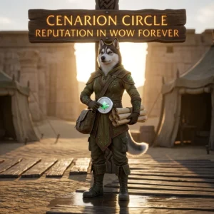 Promotional image for the Cenarion Circle Reputation Boost service in WoW Forever
