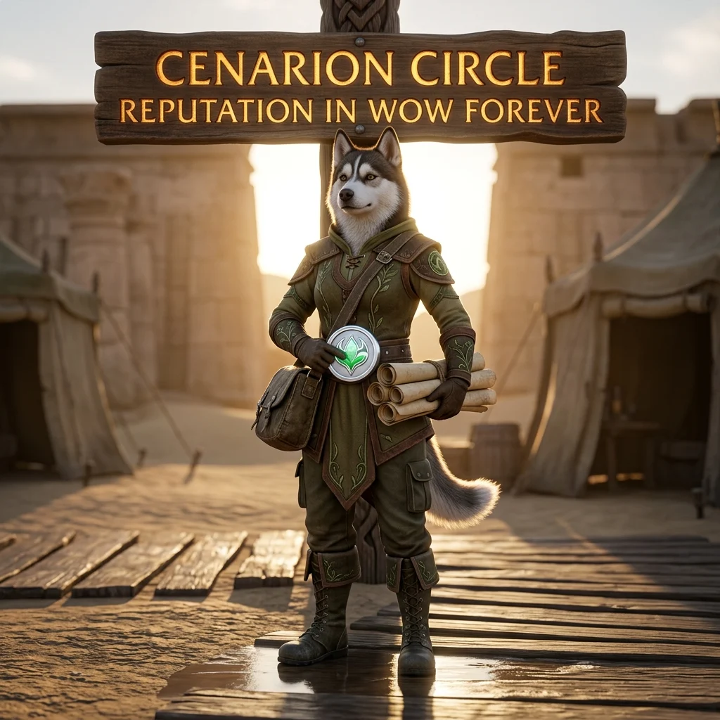 Promotional image for the Cenarion Circle Reputation Boost service in WoW Forever