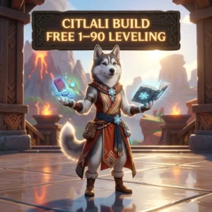 Promotional image for the Citlali Build Free 1–90 Leveling Boost service in Genshin Impact