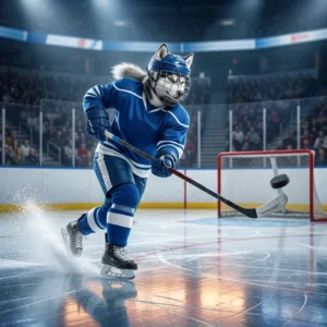 Illustration de hockey sur glace pour apprendre à marquer des buts dans NHL 26