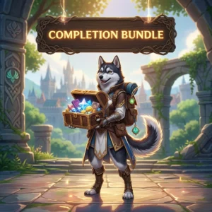 Promotional image representing Completion Bundle Boost in Genshin Impact and its completion-focused service.