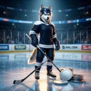 Arte promocional relacionada à compra de moedas virtuais para NHL 26, sem texto legível ou sinais visíveis.