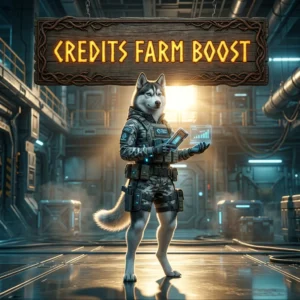 Promotional image for Credits Farm Boost in Active Matter, a service for farming credits