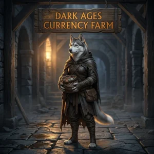 Promotional image for Dark Ages Currency Farm Boost in Diablo 4, a service focused on currency farming