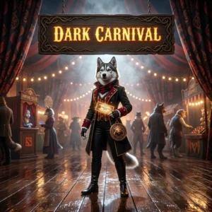 Promotional image for the Dark Carnival Boost in Dota 2 service