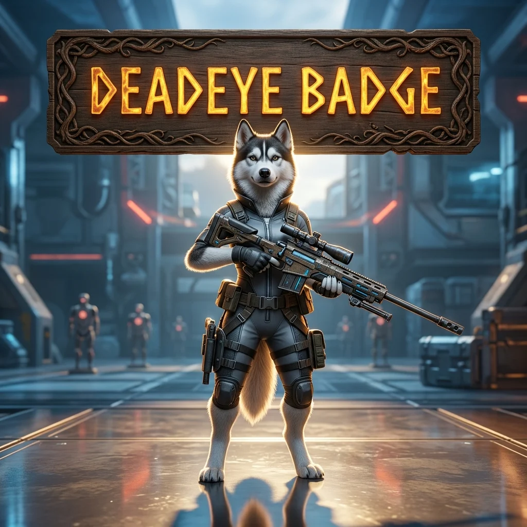 Promotional image for the Deadeye Badge Boost service in Apex Legends