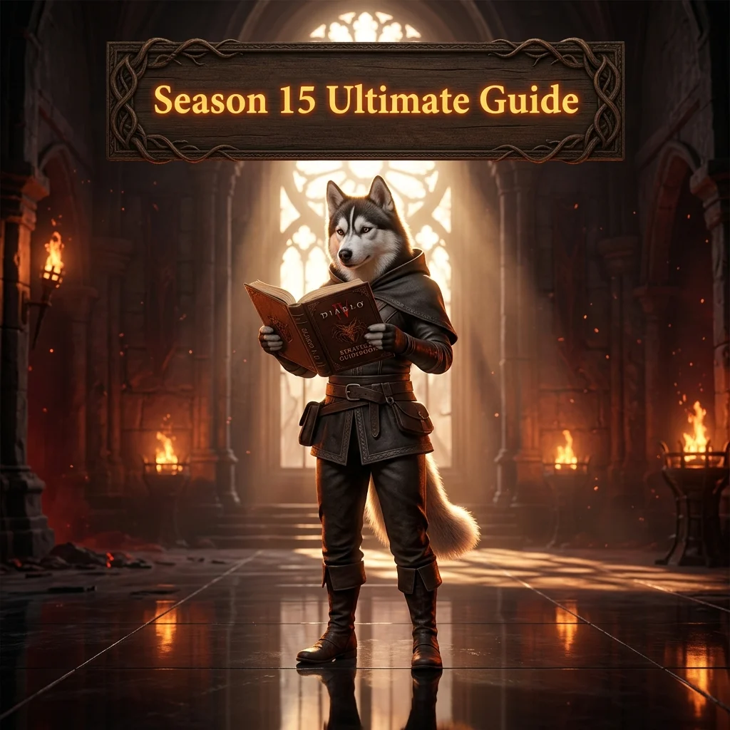 Square promotional image representing the Diablo 4 Season 15 Ultimate Guide as a focused reference for Diablo 4 Season 15 content.