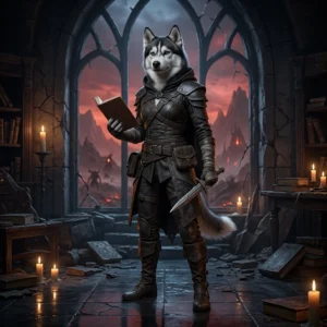 Sünget fantaasiamaailma kujutav Diablo 4 juhendite teemaline illustratsioon ilma loetava tekstita