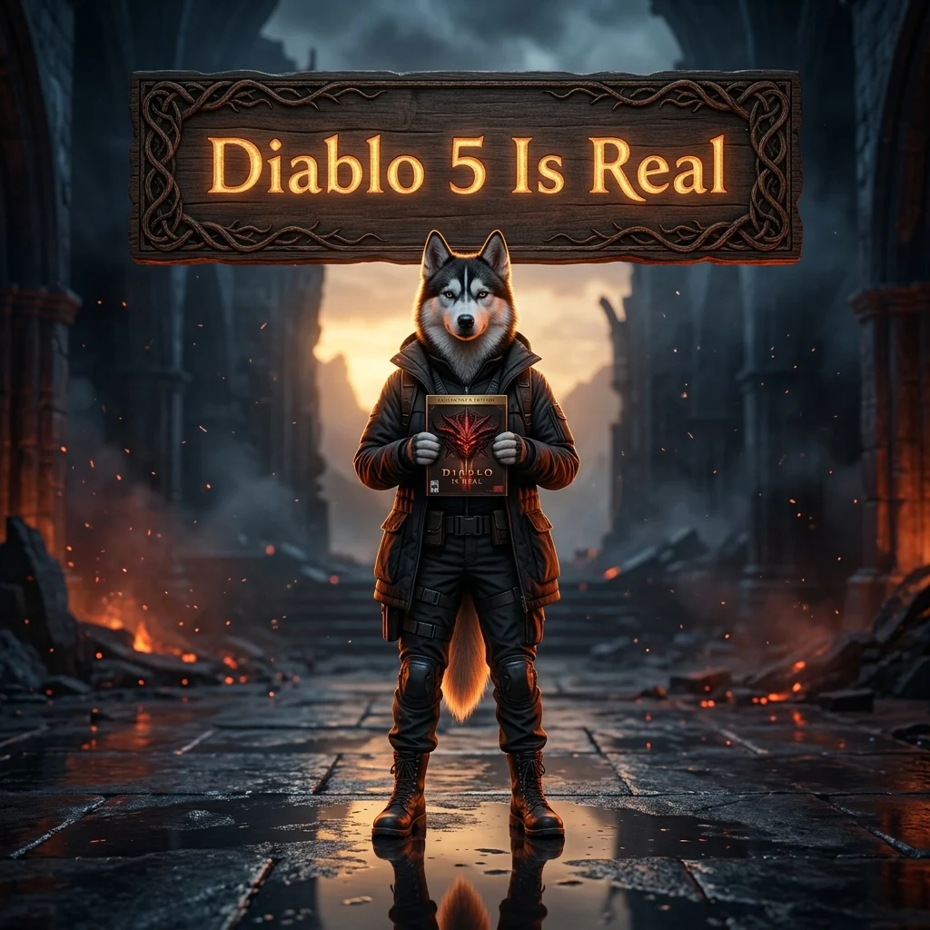 Promotional image for Diablo 5 Is Actually Real, presenting the product theme clearly in a square composition.