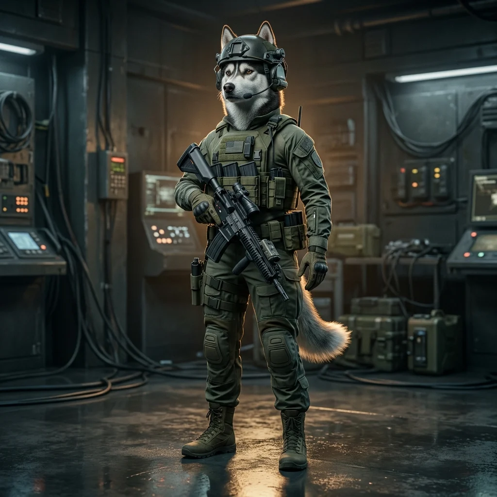 Hình minh họa chủ đề trò chơi Wardogs, đại diện cho dịch vụ cày thuê mà không có chữ hoặc biển hiệu dễ đọc