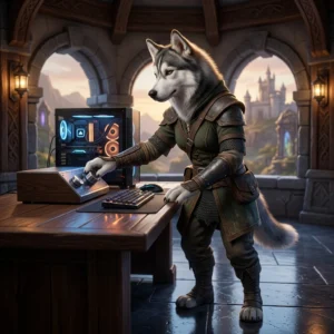 Stimmungsvolle Darstellung einer Fantasy-Spielwelt als Symbol für passende Leistungseinstellungen in WoW Forever.
