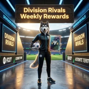 Promotional image for the Division Rivals Weekly Rewards Boost in EA SPORTS FC 27 service.