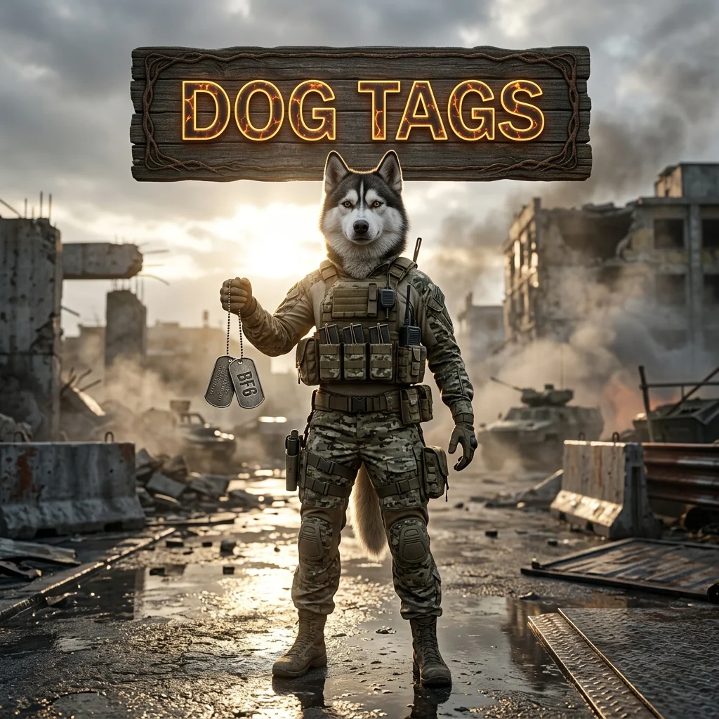 Promotional image for Dog Tags Boost in Battlefield 6, a service focused on boosting dog tags in the game.