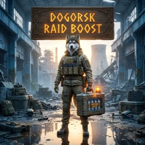 Promotional image for the Dogorsk Raid Boost in Active Matter service.