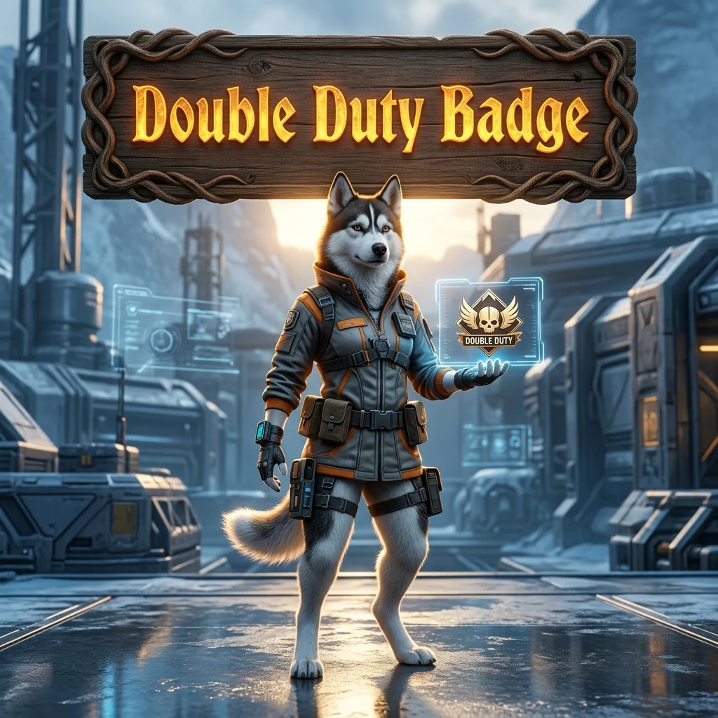 Promotional image for Double Duty Badge Boost in Apex Legends, a service for the Double Duty badge.