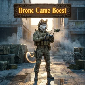 Promotional image representing Drone Camo Boost, a camo-focused service for Call of Duty Warzone.