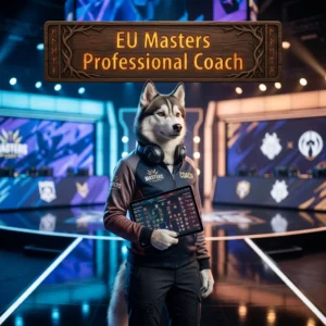 Promotional image for EU Masters Professional Coach Boost in League of Legends coaching service