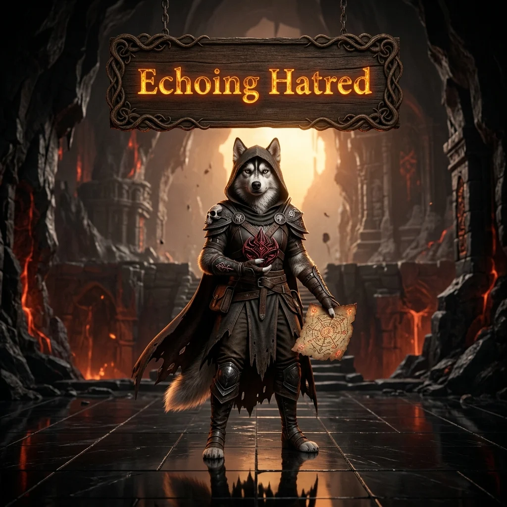 Promotional image for the Echoing Hatred Boost service in Diablo 4, representing the product offering.