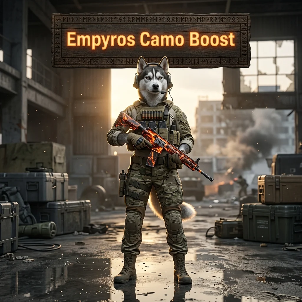 Promotional image for Empyros Camo Boost, a Call of Duty Warzone camo boost service
