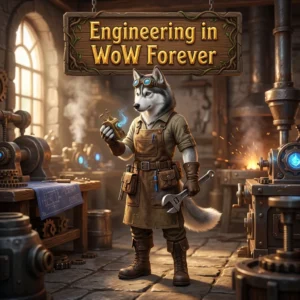 Promotional image for Engineering Boost in WoW Forever, representing the service associated with Engineering in the game.
