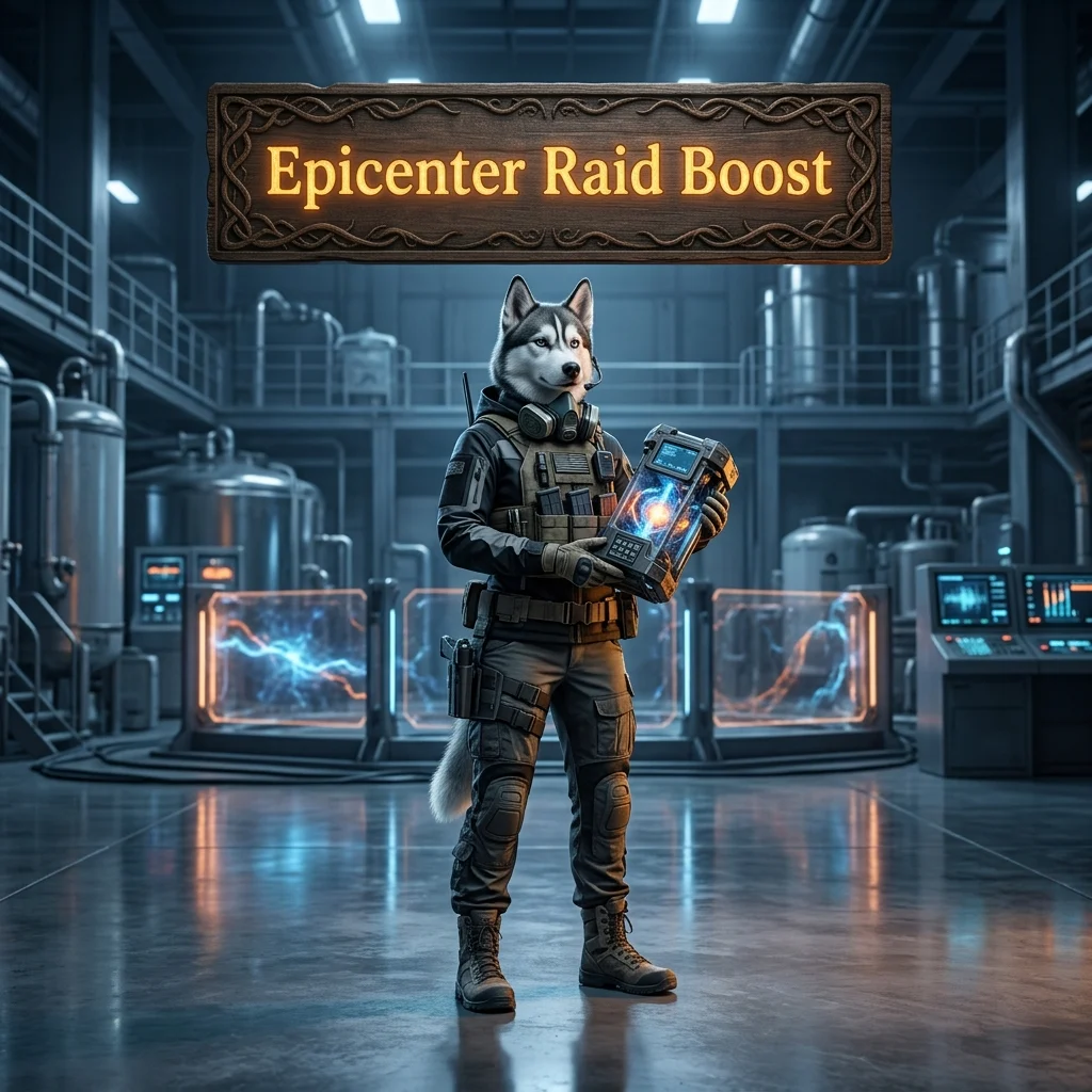 Promotional image representing the Epicenter Raid Boost in Active Matter service.
