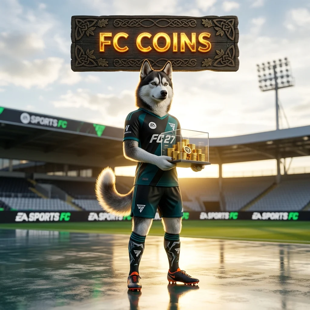 Promotional image for FC Coins Boost in EA SPORTS FC 27, highlighting the coin boost service.
